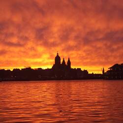 Amsterdam's Golden dusk