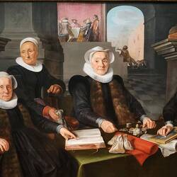 "Three Regentesses & the Binnenmoeder of the Leprozenhuis of Amsterdam" Werner vn den Valckert, 1624