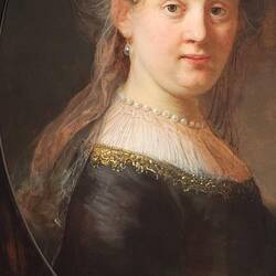 Saskia van Uylenburgh, Rembrandt's wife; sometimes referred to as "Saskia as Flora"