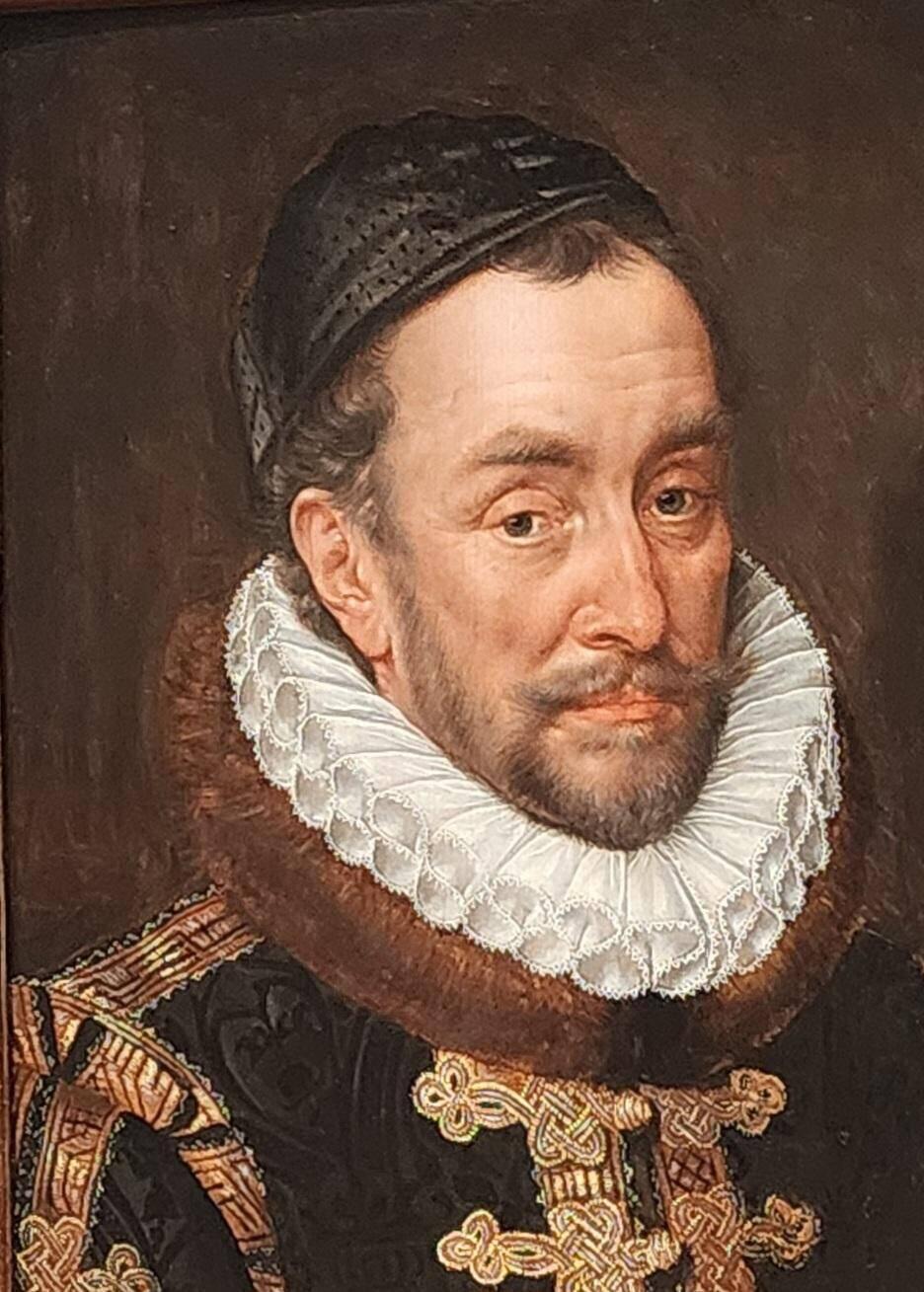 William I Prince of Orange, by Flemish artist Adriaen Thomasz. Key