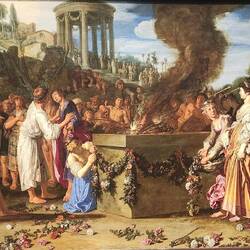 "Orestes and Pylades Disputing at the Altar," Pieter Lastman, 1614