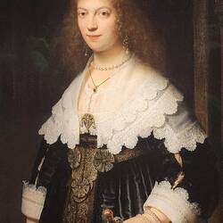 "Portrait of Maria Trip," 1639, Rembrandt.