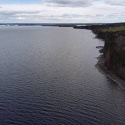 Foto aerea con drone