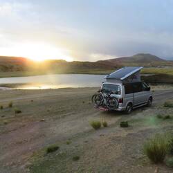 Stellplatz am Weg nach Sucre, Llagunella