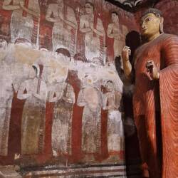Inside the dambulla caves