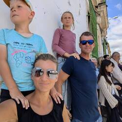 Wir sind in Stellung! - warten auf die Prozession