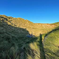 Cold camp spot in the dunes