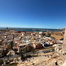 Schöner Ausblick auf Almeria