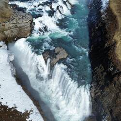 Gullfoss dal drone