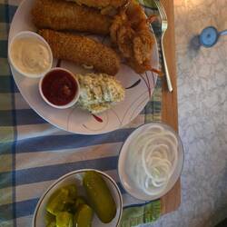 I love my VFW Friday fish fry with Folks!