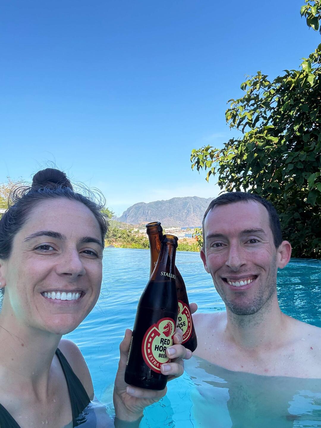 Little did we know this second beer would be Chris' undoing 😂