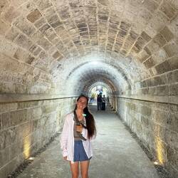 Tunnel connecting the fort to its onsite church