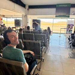 A shot of our view, you literally watch the planes take off