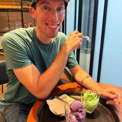 Ube and pistachio gelato!