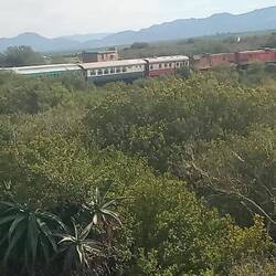 Great picture taken by Saskia of the front carriages as the train rounded a bend