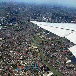 From afar the river is pretty, up close it's sadly filled with trash
