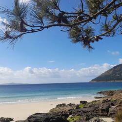 Praia de Bornalle vor Muros
