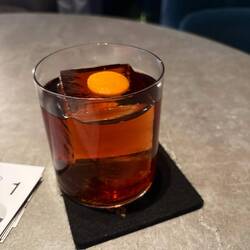 An absolutely stunning Negroni at the hotel bar