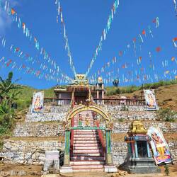 Aufgrund der Festwoche waren die Tempel festlich geschmückt