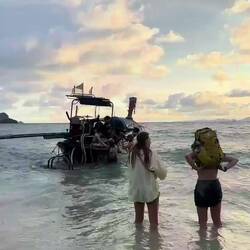 Frohes Einsteigen 🫣😅 Unseren Rucksack haben wir uns auch bis in den Nacken geschnallt 🤣