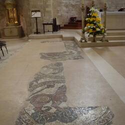 Überreste eines Mosaiks