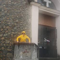Predigt im Regen