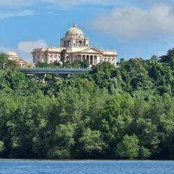 New palace that has been built but is unoccupied.