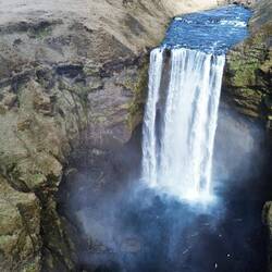 Skogafoss col drone