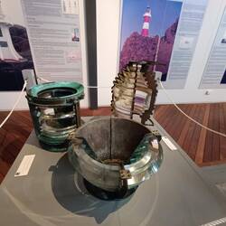 In der Ausstellung wurden die Leuchttürme Neuseeland aufgezeigt