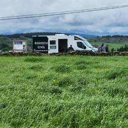 The local police sending everyone to the right path as the left is not safe today