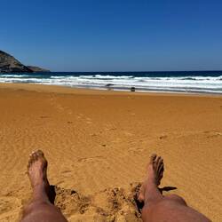 Mein Platz am hinteren Strand