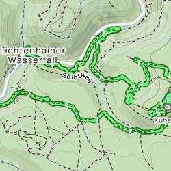 Wanderstrecke mit GPS- Lücken