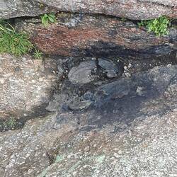 Verbrannte Wanderschuhe