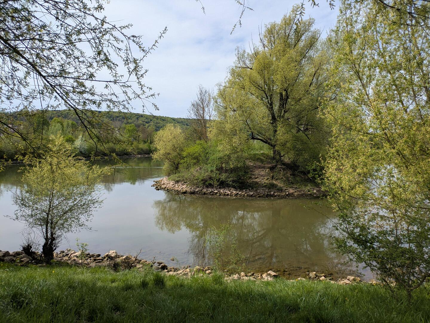 Zusammenfluss von Donau und Altmühl