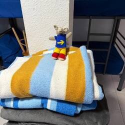 Fold the blankets