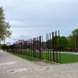 More maker posts on the line of the wall, with views through to what was the western sector