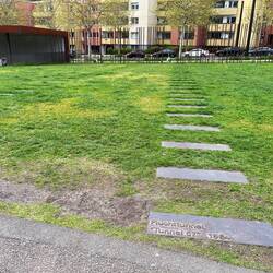 These slabs marked tunnel routes dug by had under the border zone