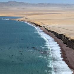 Red beach in NP Paracas