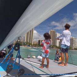 Post-nap, he kept a close watch as Navigator.