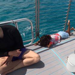 Young Woody found a more comfortable nap area