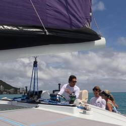 As the day progressed, J9 chatted with the owner and one of the crew.