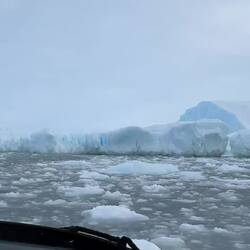 Moving on the swells and the current — Weddell Sea, Antarctica.