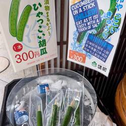 Gurke am Spieß, als Snack To-Go. Why not? 🤭