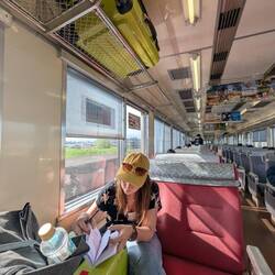 Schnell in der Metro noch das Stempelbuch beschriften 🫶🏼