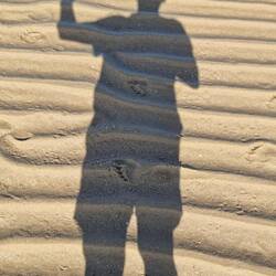 Sandrelief von Mutter Natur gezeichnet