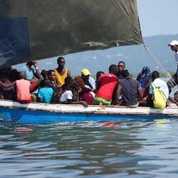 Ein Flüchtlingsboot?