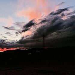 Sonnenuntergang am Stellplatz