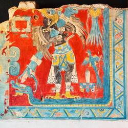 Cacaxtla Vogel-Mann Wandbild