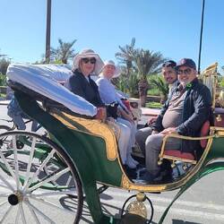 Horse carriage to the old town.