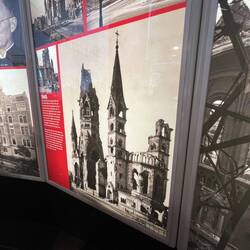 The damaged church in 1945